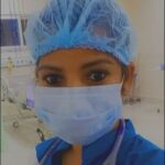 YOung girl working as nurse in India