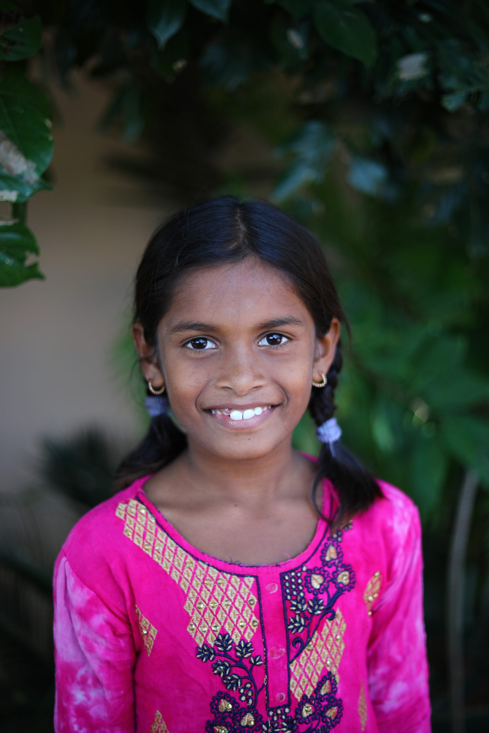 Young girl at Children of Faith in India
