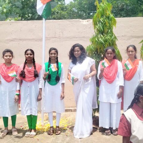 Rosie Thandu, co-founder of Children of Faith celebrate India's Independence Day