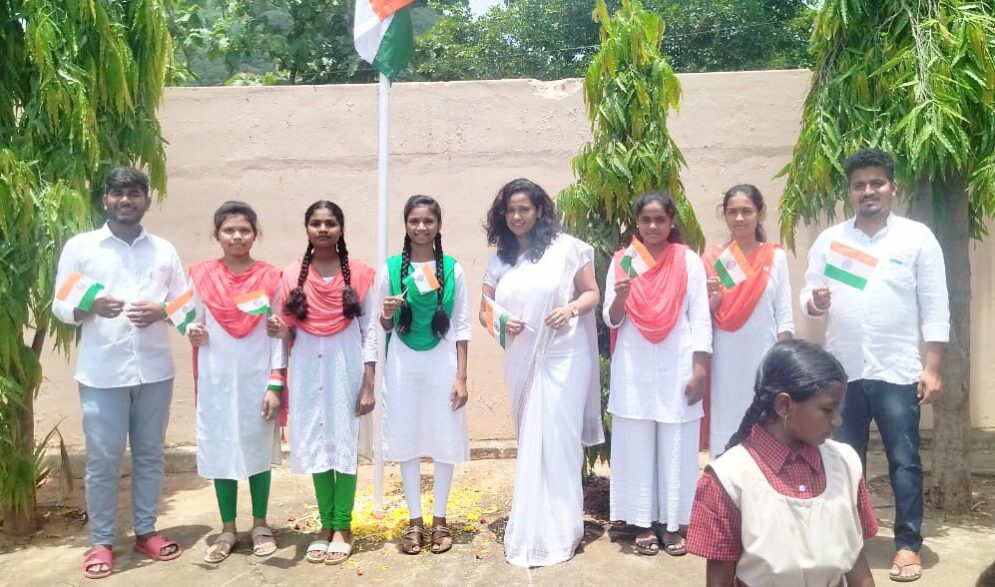 Rosie Thandu, co-founder of Children of Faith celebrate India's Independence Day