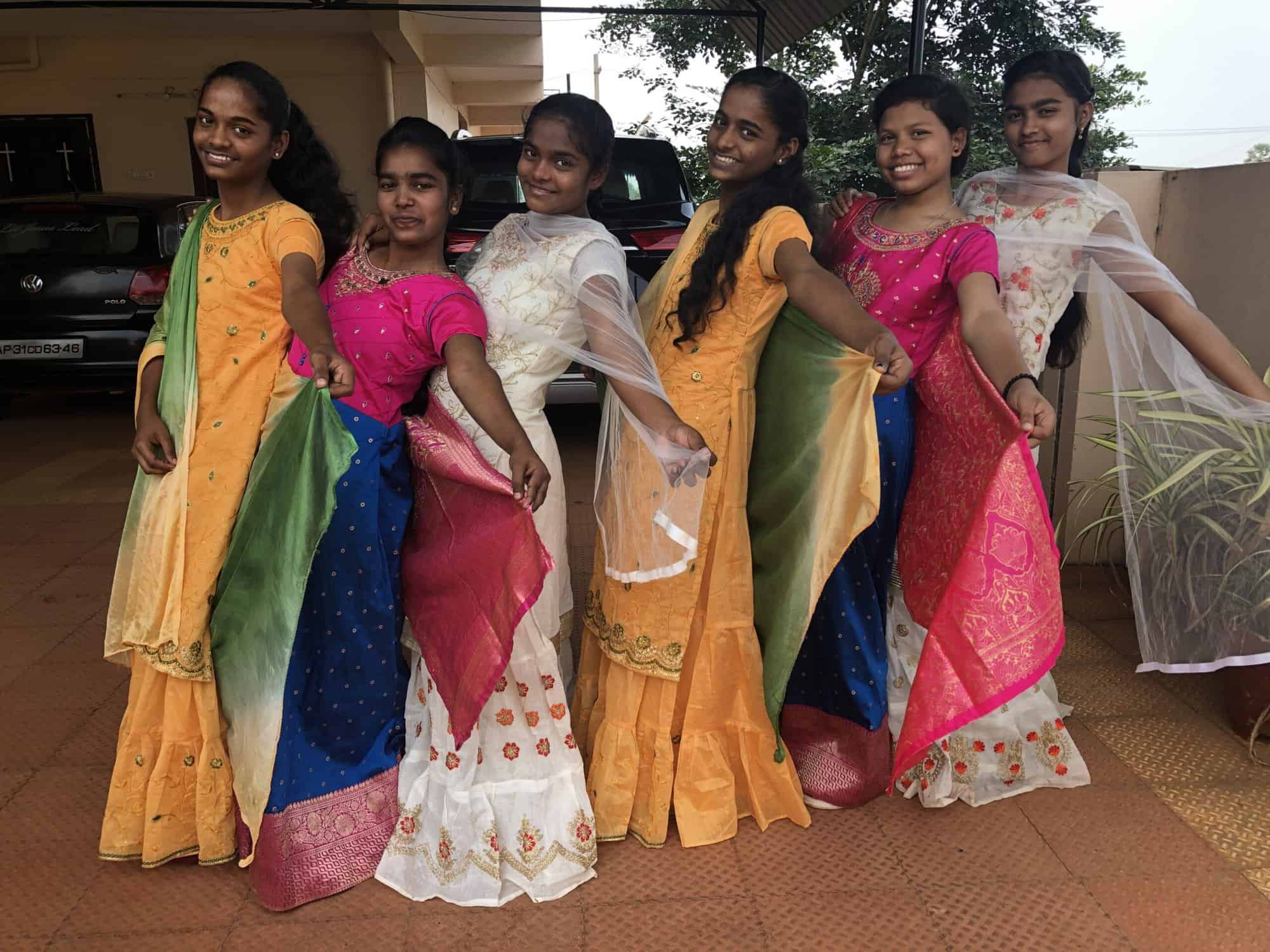 Girls at the Children of Faith Home in India