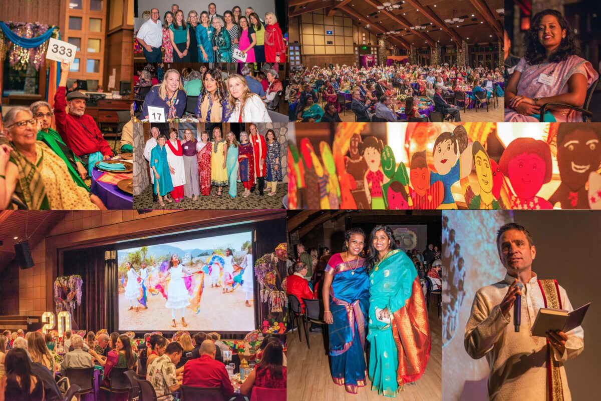 Collage of photos for children of Faith's 20th Anniversary celebration