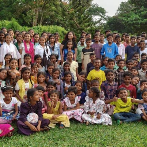 Group of Children enjoying a day t the Park