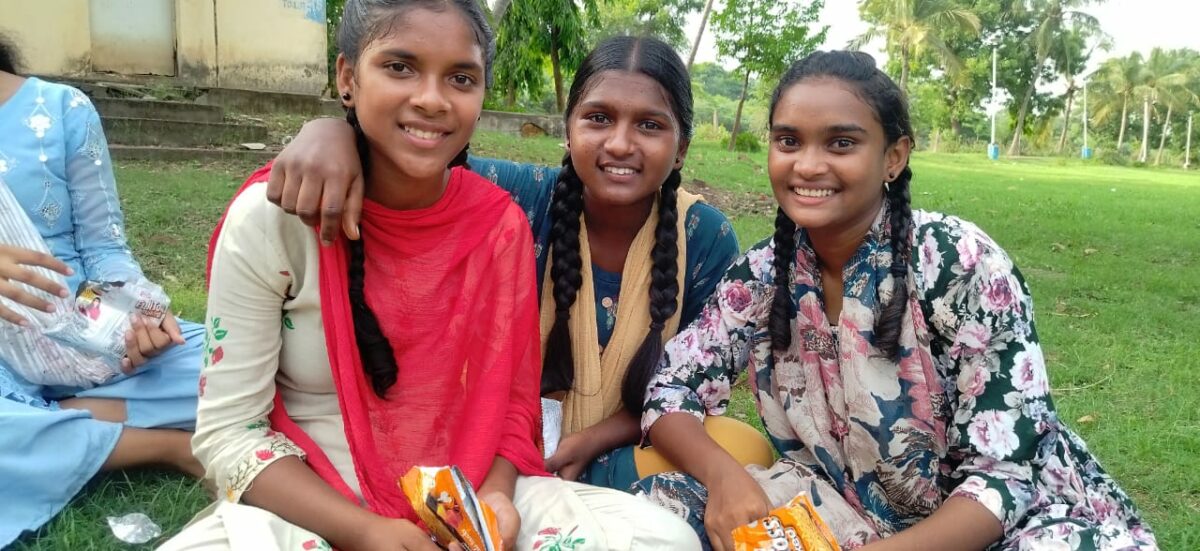 Girls from Children of Faith in India enjoy a Day in the Park