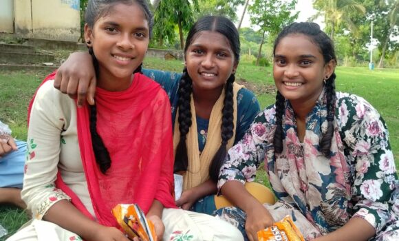 Girls from Children of Faith in India enjoy a Day in the Park