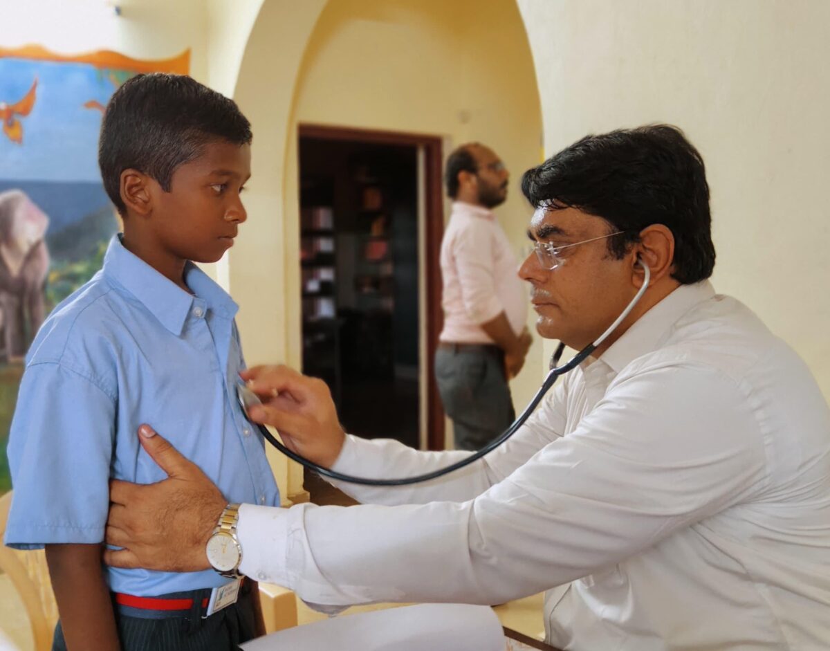 Health Screening at Children of Faith in Visakhapatnam, India