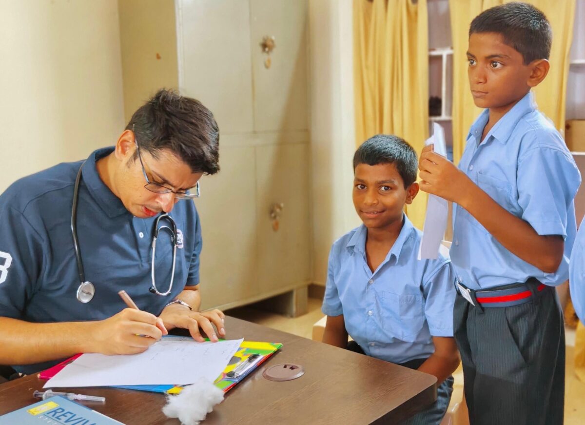 Health Screening at Children of Faith in Visakhapatnam, India