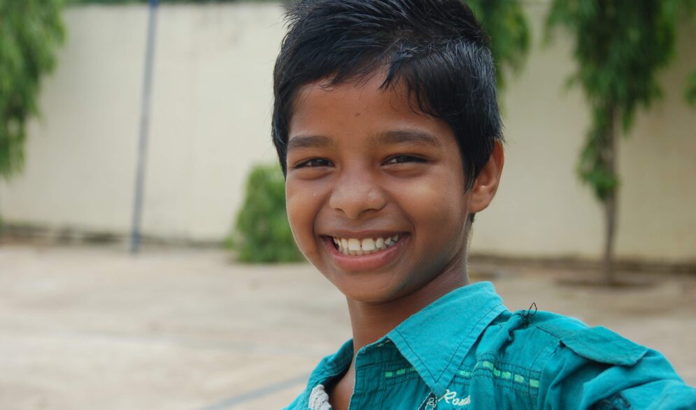 Young boy at Children of Faith Home in India