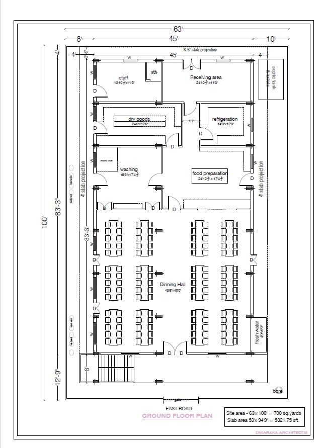 Plans for new kitchen at Children of Faith in India