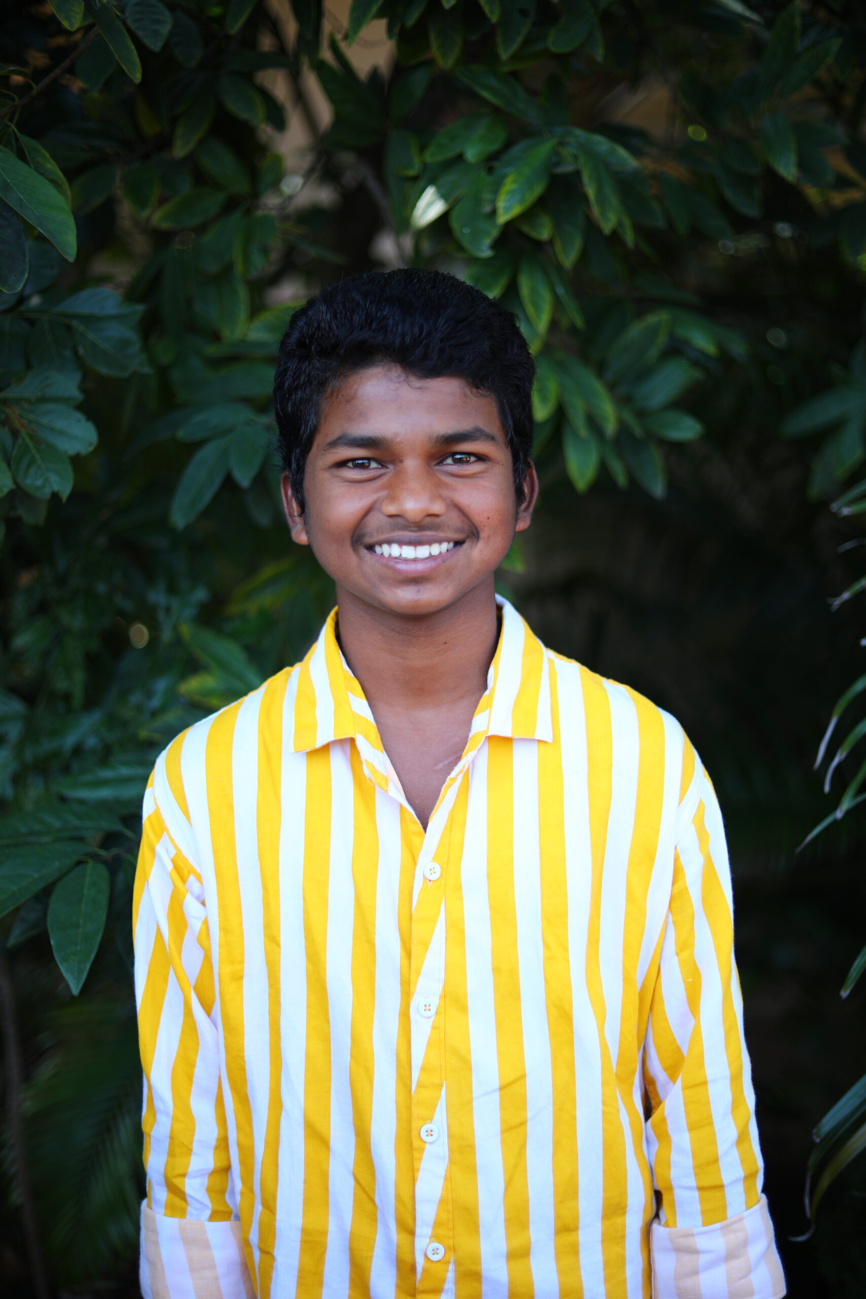 Young man at Children of Faith Home in Visakhapatnam, India