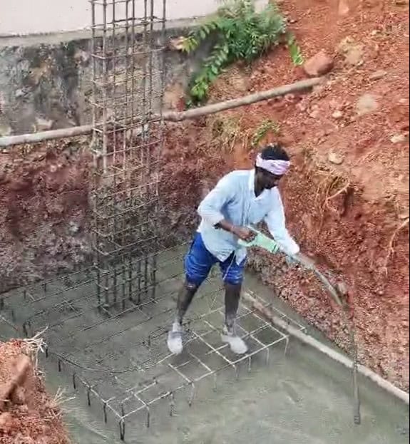 Filling concrete