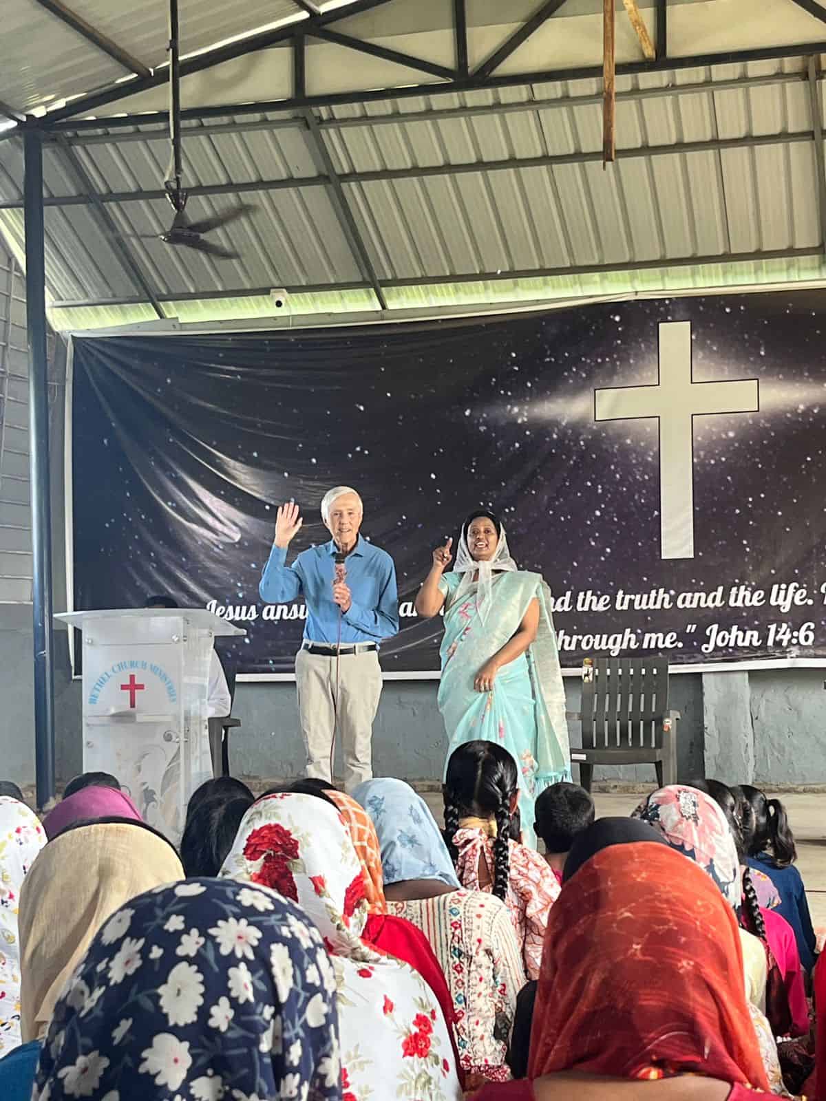 Church service for Children of Faith in India