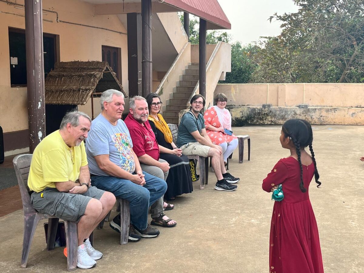 Visitors at Children of Faith in India